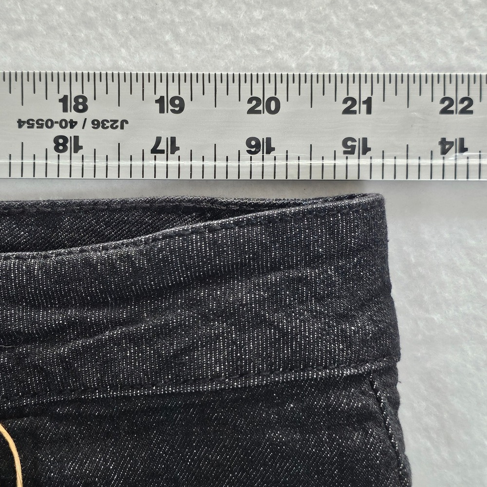 Serra Womens Black‎ Denim Shorts Cuffed Hem Size XL 16-18 New with Tag - Picture 4 of 10
